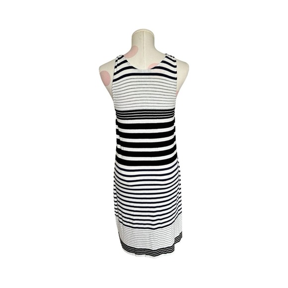 Tommy Bahama black, navy, white and grey stripe dress - size small - Picture 3 of 4
